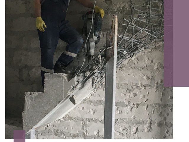 Демонтаж металлических и бетонных лестниц в Батайске