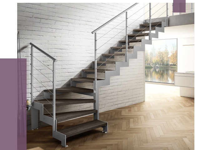 Г-образные лестницы под ключ в Батайске от 36689 руб. | ПРОЛЁТ-Бтс