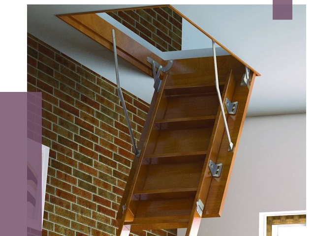 Установка чердачной лестницы в Батайске от 7743 руб. | ПРОЛЁТ-Бтс