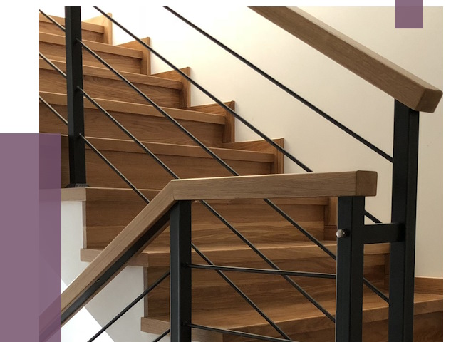 Обшивка металлической лестницы деревом в Батайске от 4301 руб. 