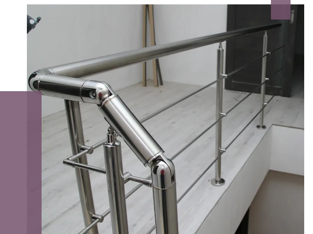 Перила из нержавеющей стали в Батайске от 8906 руб. под ключ | ПРОЛЁТ-Бтс