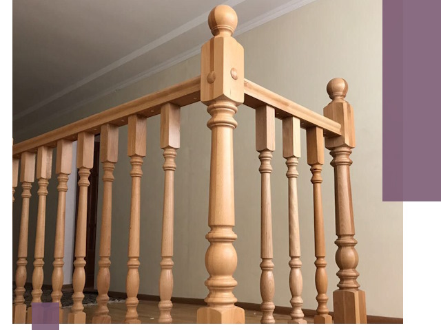 Деревянные перила на заказ в Батайске: монтаж и изготовление