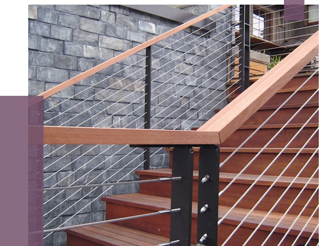 Тросовые перила под ключ в Батайске от 7692 руб. 