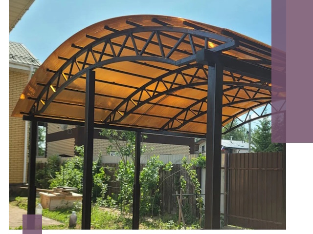 Изготовление навесов под ключ в Батайске из качественных материалов