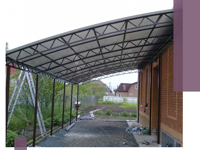 Профессиональный монтаж навесов под ключ в Батайске