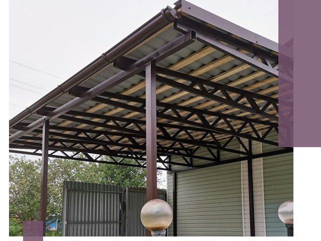 Навесы под ключ в Батайске: изготовление, монтаж и гарантия