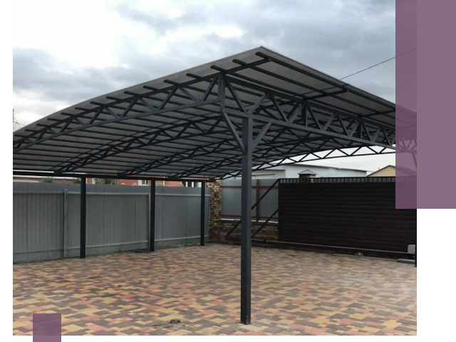 Недорогие навесы под ключ в Батайске — изготовление и монтаж