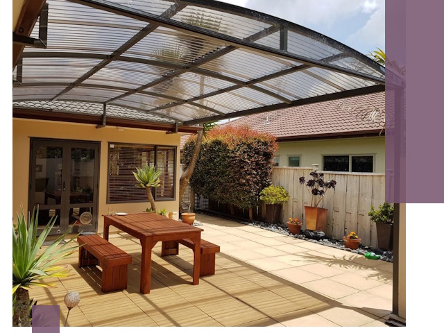 Навесы во двор под ключ в Батайске — изготовление и монтаж