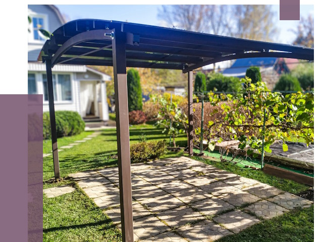 Навесы для дачи в Батайске от 12601 руб. под ключ — ПРОЛЁТ-Бтс