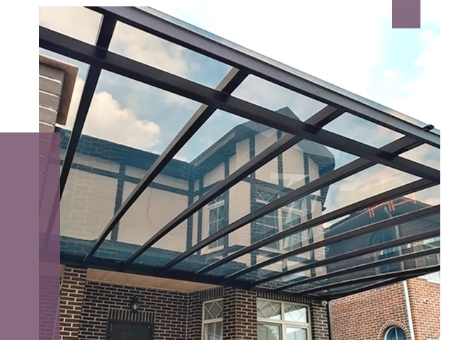 Навесы из поликарбоната в Батайске от 8522 руб. под ключ — ПРОЛЁТ-Бтс