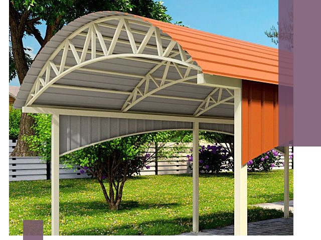 Навесы из профнастила под ключ в Батайске — установка и монтаж