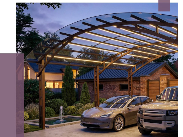 Металлические навесы в Батайске от 12550 руб. под ключ — ПРОЛЁТ-Бтс