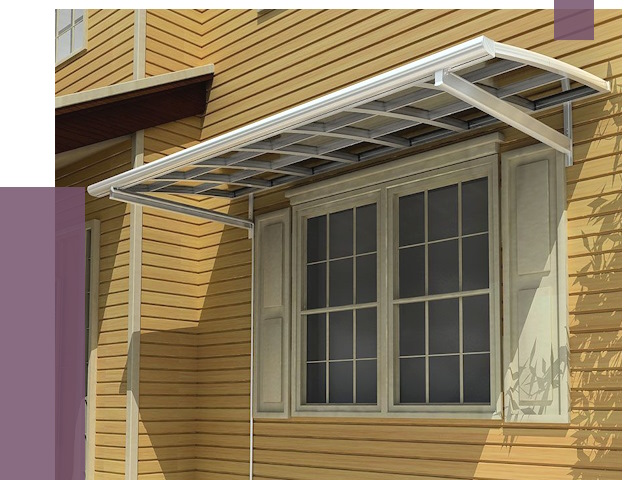 Козырьки над окнами в Батайске от 7540 руб. — монтаж, покупки | ПРОЛЁТ-Бтс