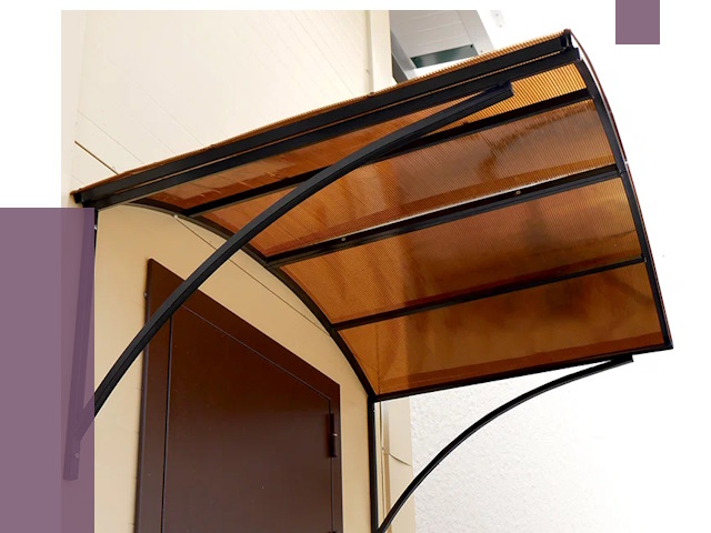 Недорогие козырьки в Батайске от 7510 руб.  | ПРОЛЁТ-Бтс