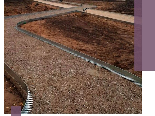 Металлические бордюры под ключ в Батайске — изготовление и монтаж