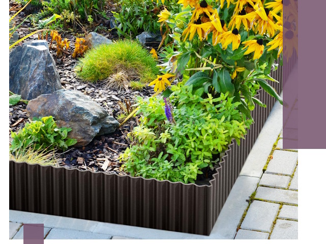 Металлические бордюры для клумб в Батайске — производство и монтаж